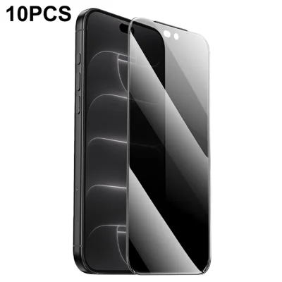 HOCO G20 10 stuks voor iPhone 18 Pro Privacy Screen Protector Anti Spy Hoge aluminium-silicium glas Volledig schermfolie (zonder randversie) - Zwart