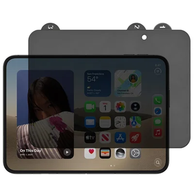 Protections d'écran intérieure Duo pour iPhone, finition mate, technologie anti-espionnage, en PET