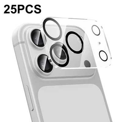 HOCO G13 25Pcs for iPhone 18 Pro Camera Lens Protector 3D Full Coverage Night Circle High Aluminium-silicon Glass Clear Film Set - Transparent