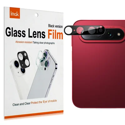  IMAK for Xiaomi 18 Fold Camera Lens Protector Tempered Glass HD Clear Full Cover Lens Film - Black