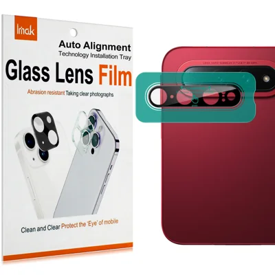  IMAK for Xiaomi 18 Fold Tempered Glass Full Cover Camera Lens Protector with Self Positioning Frame - Black