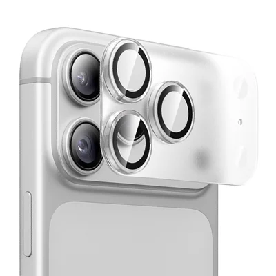 HOCO V19 for iPhone 18 Pro Camera Lens Protector Matte PC + High Aluminium-silicon Glass AR + AF Lens Film - Translucent