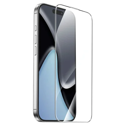 HOCO A999 for iPhone 17 / 16 Pro Screen Protector 0.4mm Lithium Aluminium-silicon Glass Eye Protection HD Screen Film - Black