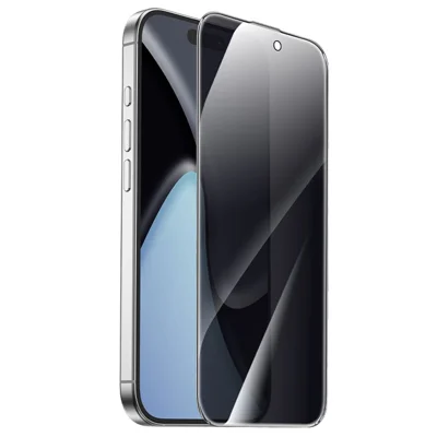 HOCO A888 Plus for iPhone 17 / 16 Pro Privacy Screen Protector Anti-Scratch Tempered Glass Full Screen Film - Black