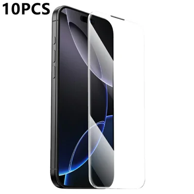 HOCO G19 10Pcs for iPhone 17  /  16 Pro Screen Protector Full Screen HD High Aluminium-silicon Glass Film (No Edge Version) - Transparent