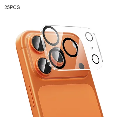 HOCO G13 25Pcs for iPhone 17 Pro Camera Lens Protector 3D Full Coverage Night Circle High Aluminium-silicon Glass Clear Film Set - Transparent