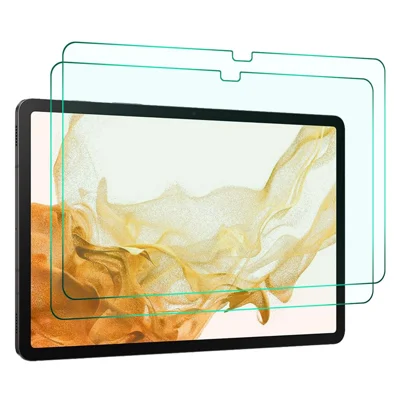 ENKAY HAT PRINCE 2Pcs Tempered Glass Screen Protector for Samsung Galaxy Tab S9+ / S8+ / S7 FE 0.33mm 9H 2.5D Anti-explosion Screen Protector