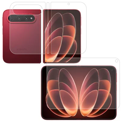 1 Satz für Xiaomi 18 Fold Displayschutz Innen + Vorderseite + Rückseite Transparenter TPU-Film - Transparent