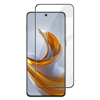 För ZTE nubia Air Pro 5G HD Fullskärms Skyddsskärm med Silktryck Svart Kant Hög Aluminium-silikon Glasfilm - Transparent