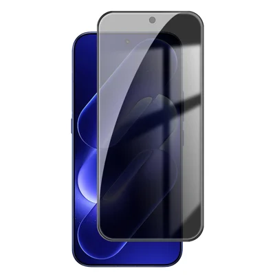 Für Xiaomi 18 Pro Max Anti-Spionage-Sichtschutz-Vollschirm-Schutzfolie schwarzer Rand aus hochwertigem Aluminium-Silicium-Glas - Schwarz