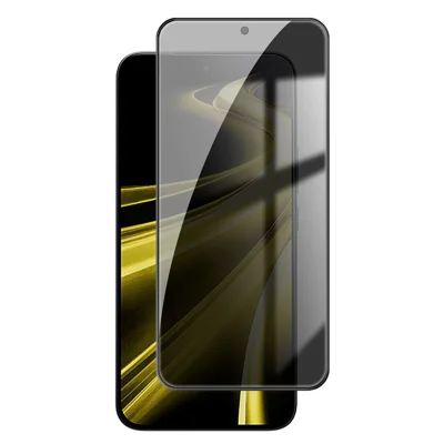  For Xiaomi Poco X8 Power 5G Anti Spy Privacy Full Screen Protector Black Edge High Aluminium-silicon Glass Film - Black
