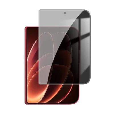 Für Xiaomi 18 Fold Anti-Spion Datenschutz Vollbildschutzschicht Schwarzer Rand Hochwertige Aluminium-Silizium-Glasfolie - Schwarz