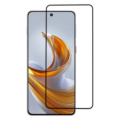 För ZTE nubia Air Pro 5G Helskärmsbeskydd Sidenprintsad Helsvetsad HD Ren Skärmfilm - Svart