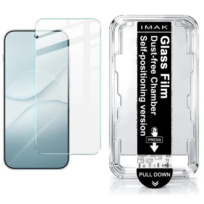 IMAK para Oppo Find X10 5G Serie H Protector de Pantalla de Vidrio Templado con Herramienta de Instalación Sin Polvo (NO Cubrimiento Completo) (Desbloqueo por Huella Dactilar) - Transparente