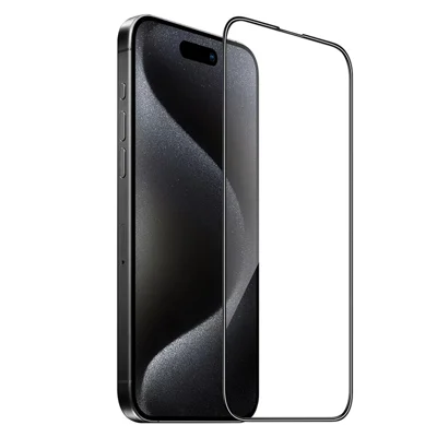HOCO A12 Plus voor iPhone 16 Pro Max Screen Protector 3D Volledige Dekking Nano Technologie 0,33 mm Hoge Aluminium-silicium Glasfolie - Zwart