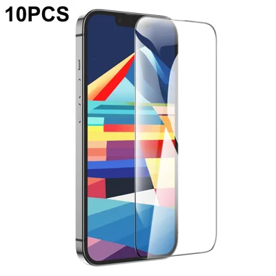 HOCO G14 10Pcs for iPhone 16 Plus  /  15 Plus Screen Protector 0.33mm High Aluminium-silicon Glass Full Coverage HD Film - Transparent