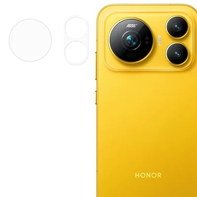 1 Set For Honor Magic9 5G Camera Lens Protector 3D Arc Edge Tempered Glass Lens Film - Transparent