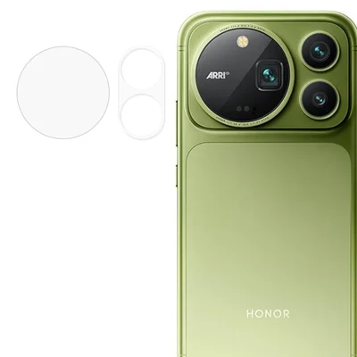 1 Set For Honor Magic9 Pro Max 5G Camera Lens Protector 3D Arc Edge Tempered Glass Lens Film - Transparent