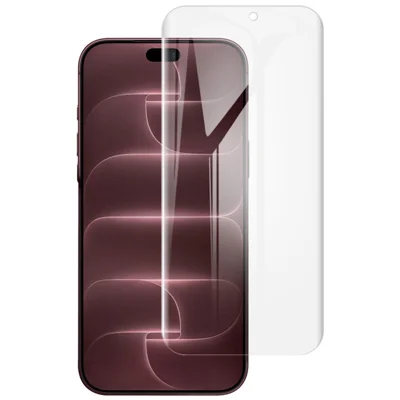 IMAK Protector de Pantalla Hidrogel para iPhone 18 Pro, 4.ª Generación, Protector de Pantalla Completa Ultraclara de TPU Blando - Transparente