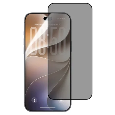 BENKS for iPhone 18 Pro Privacy Screen Protector 28° Anti-spy 3D Hot Bending Eye-Friendly Lithium Aluminium-silicon Glass Film