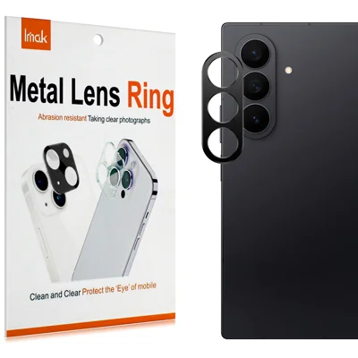 IMAK for Samsung Galaxy Z Fold8 Ultra Metal Camera Lens Protector Lens Protective Cover - Black
