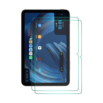 HAT PRINCE for Amazon Alexa Tablet 8 (2026) 2Pcs Full Screen Protector ENKAY 9H 2.5D 0.33mm Full Glue High Aluminium-silicon Glass Film - Transparent