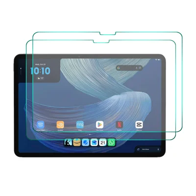 HAT PRINCE for Amazon Alexa Tablet 12 Pro (2026) 2Pcs Full Screen Protector ENKAY 9H 2.5D 0.33mm Full Glue High Aluminium-silicon Glass Film - Transparent
