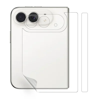 Für iPhone Duo Matt PET Rückfolie Anti-Fingerprint Handy-Rückenschutz mit Kamerabasis-Aufkleber - Matt