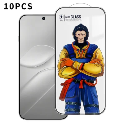  For Oppo Find X10 Pro Max 5G 10Pcs Full Screen Protector 3D Arc 120C Anti-Static Silk Printing High Aluminium-silicon Glass Film - Transparent