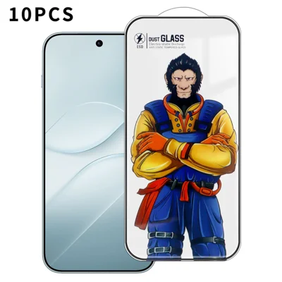  For Oppo Find X10 5G 10Pcs Full Screen Protector 3D Arc 120C Anti-Static Silk Printing High Aluminium-silicon Glass Film - Transparent