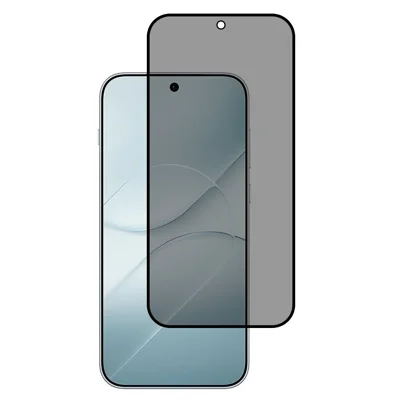 For Oppo Find X10 Pro Max 5G Anti-Peep Tempered Glass Full Covering Silk Printing Screen Protector - Black