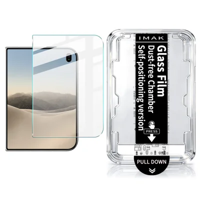 IMAK für iPhone Duo H Series Gehärtetes Glas Displayschutzfolie mit staubfreiem Montagewerkzeug - Transparent