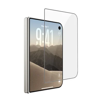 Für iPhone Duo Vollbildschutz AR-Antibeschlag-Silk-Druck Clear High Aluminium-Silicon-Glasfolie - Transparent
