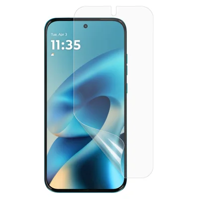 Film d'écran pour Motorola Moto G87 5G / G77 5G / G67 5G PET sans bulles, film d'écran ultra transparent, NON recouvrement complet - Transparent