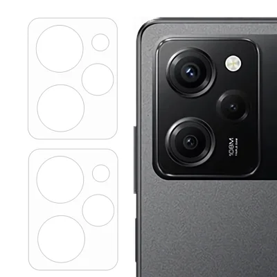 2Pcs / Set For Xiaomi Redmi Note 12 Pro Speed 5G / Poco X5 Pro 5G Camera Lens Protector 3D Arc Edge HD Clear Tempered Glass Phone Rear Lens Film