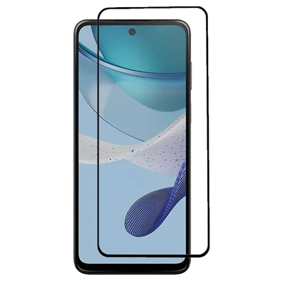 Tempered Glass Screen Protector for Motorola Moto G53 5G Silk Printing Full Glue Full Cover Clear Screen Film