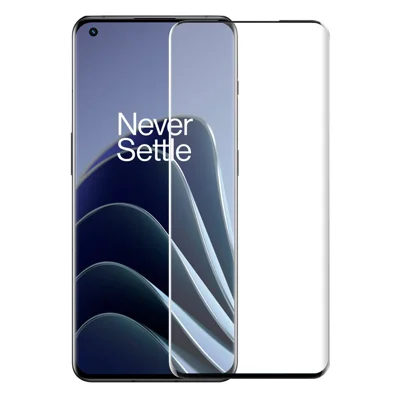 NORTHJO A+ For OnePlus 10 Pro 5G / 9 Pro 5G Tempered Glass Screen Protector Side Glue 3D Curved Ultra Clear Film - Black