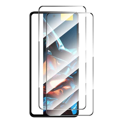 ENKAY HAT PRINCE 2 Stück für Xiaomi Poco X5 5G / Redmi Note 12 5G (China) / (Indien) / (Global) 0,26 mm 9H 2,5D Gehärtetem Glasfolie Vollkleber Vollschutz-Schutzfolie