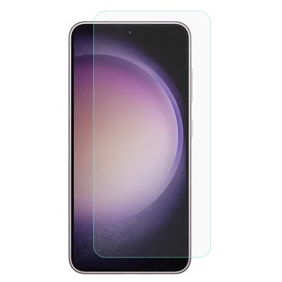 AMORUS Para Samsung Galaxy S22 5G / S23 Protetor de Ecrã com Borda Arqueada 2,5D em Vidro de Alta Qualidade de Alumínio-Silício Película de Ecrã Anti-risco