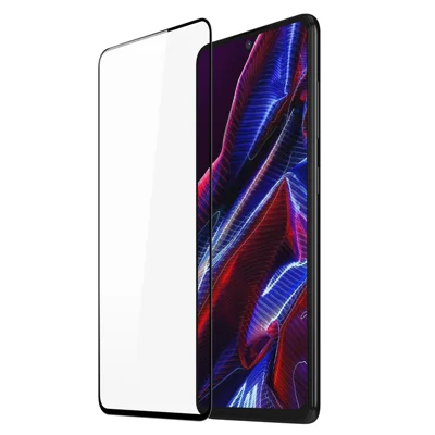 DUX DUCIS Für Xiaomi Redmi Note 12 5G (China) / (Indien) / (Global) / Poco X5 5G Vollbildschutz 2.5D Flacher Bildschirm Mittleres Aluminiumglas HD Klarfolie