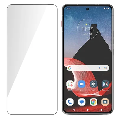Voor Motorola ThinkPhone 5G Gehard Glas Telefoon Schermfolie Zijdeprint Volledige Lijm Duidelijke Volledige Schermbeveiliging