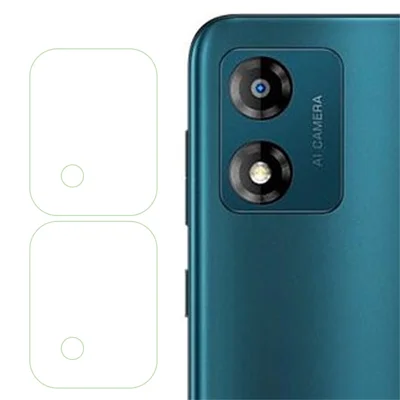 2Pcs  /  Set Camera Lens Protector for Motorola Moto E13 4G , 2.5D Arc Edge Tempered Glass Phone Camera Lens Film
