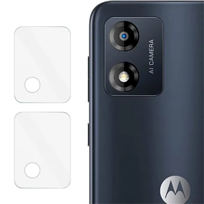 IMAK 2Pcs  /  Set for Motorola Moto E13 4G Camera Lens Protector Tempered Glass HD Clear Phone Lens Film