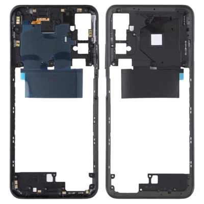 For Xiaomi Redmi Note 10 5G / Note 10T 5G OEM Middle Housing Plate Frame Replacement Part (without Logo) - Black