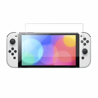 NORTHJO A+ Für Nintendo Switch OLED 0,3 mm Bildschirmschutz Kratzfest 2,5D Gehärtetes Glas - Transparent