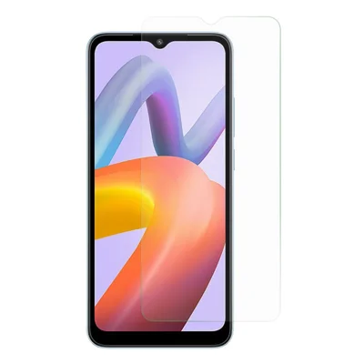 Proteggi schermo in vetro temperato trasparente HD per Xiaomi Redmi A2+ 4G / A1+ 4G / Poco C50 4G, pellicola anti-polvere con bordo arrotondato spessa 0,3 mm