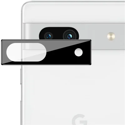 IMAK kamerahölje för Google Pixel 7a, bubblfri montering av temperskikt (svart version)