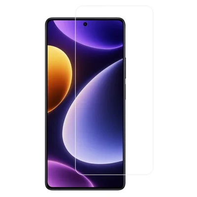 RURIHAI na Xiaomi Redmi Note 12 Turbo / Poco F5 5G folia ochronna do telefonu z pełnym klejem 0,18 mm 2.5D HD przezroczysta folia z hartowanego szkła ze średnim zawartością aluminium