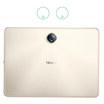2 Stück / Set für Oppo Pad 2 Panzerglas Kameralinsenschutz 3D Arc-Rand Klarer Rückkameraobjektiv-Film
