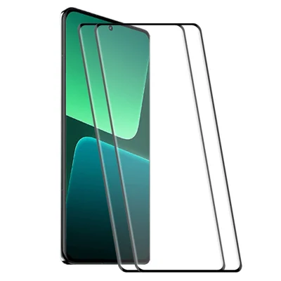 ENKAY HAT PRINCE 2PCS pour Xiaomi 13 Pro 5G / 13 Ultra 0,26 mm 9H Verre trempé avec colle complète Écran protecteur incurvé 3D Prise en charge du déverrouillage par empreinte digitale